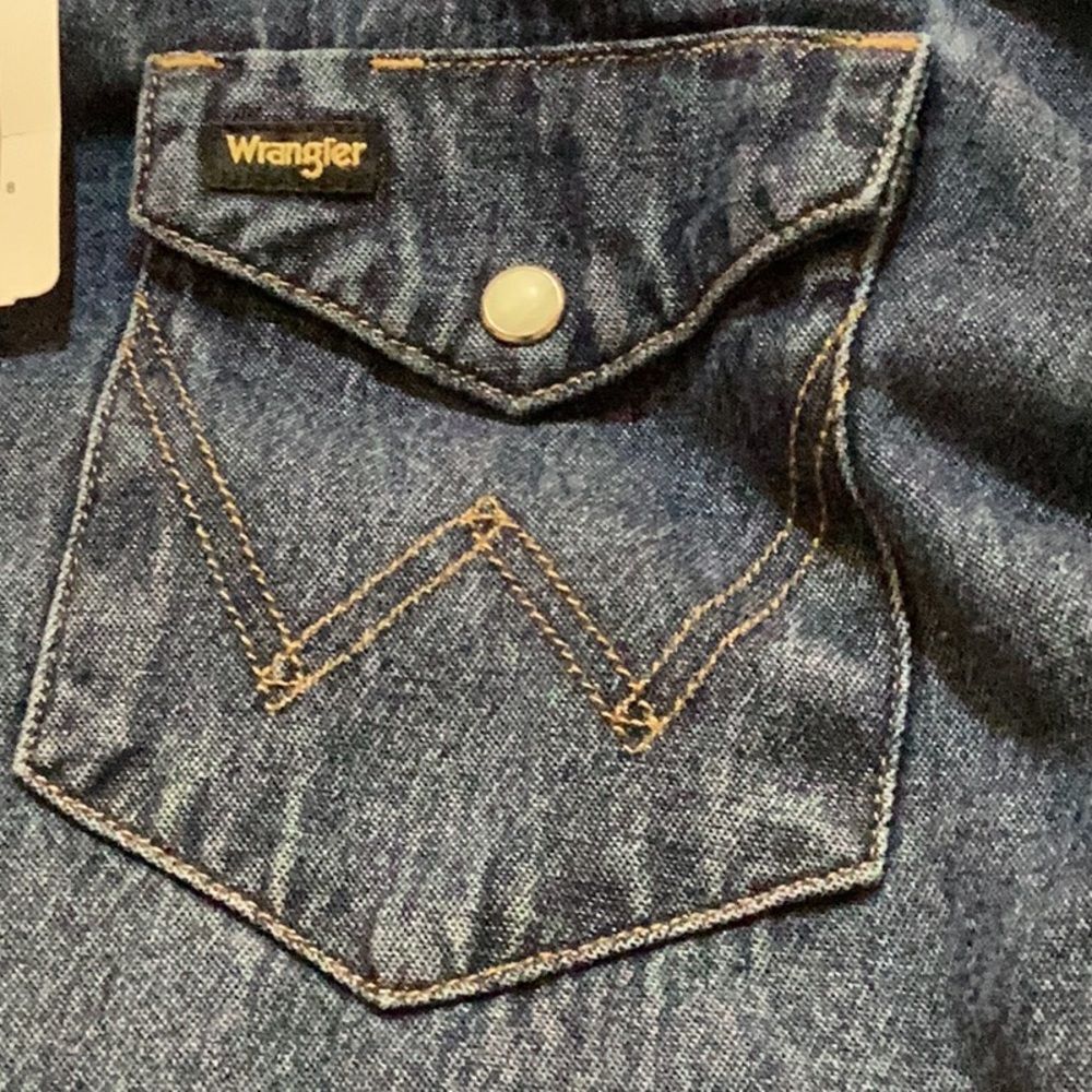 NWT Wrangler Lil Nas X Collection Denim Shirt Large Country Old Town Road - Picture 9 of 13